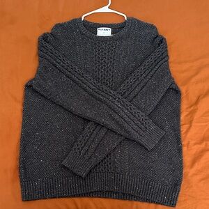 Old Navy Men's Charcoal Crewneck Sweater